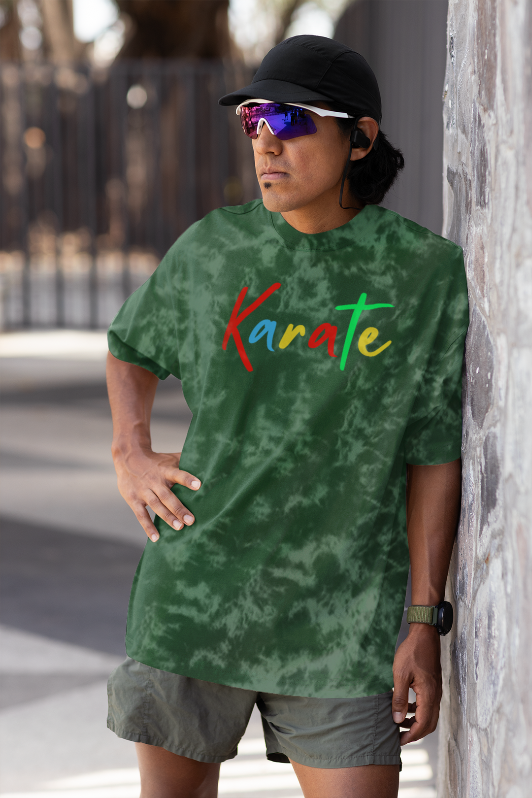 Karate Spirit Acid Wash Oversized T-shirt