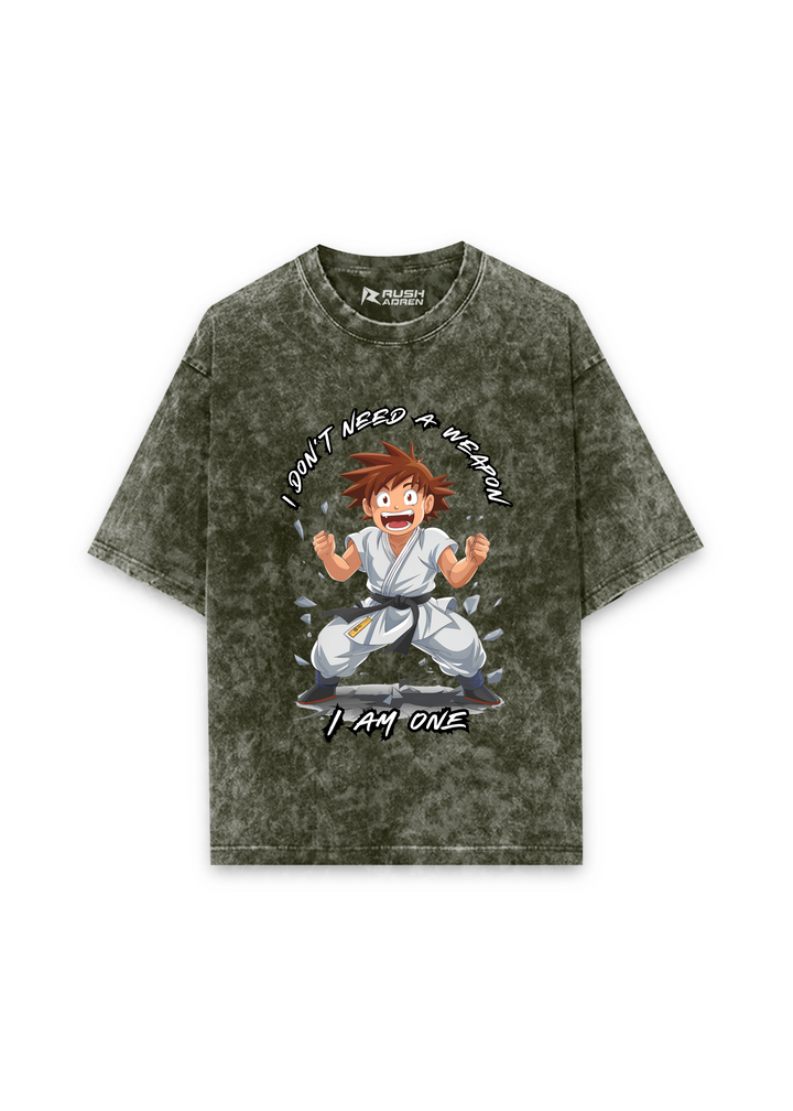 The Weapon Acid Wash Oversized T-Shirt