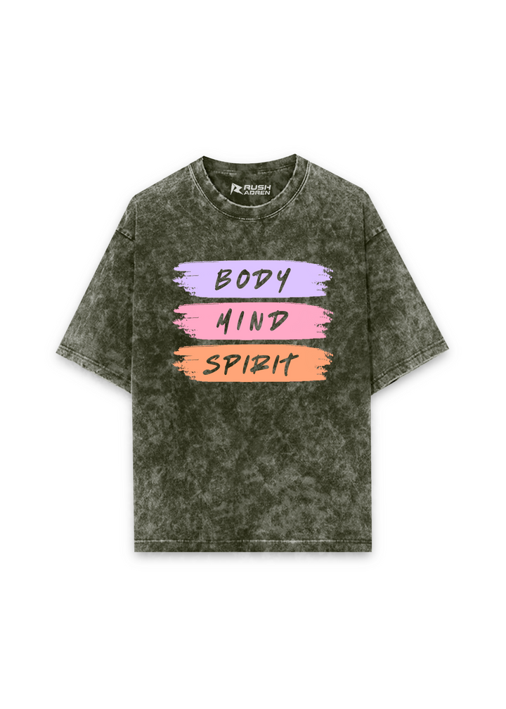 Mindful Living Acid Wash Oversized T-shirt
