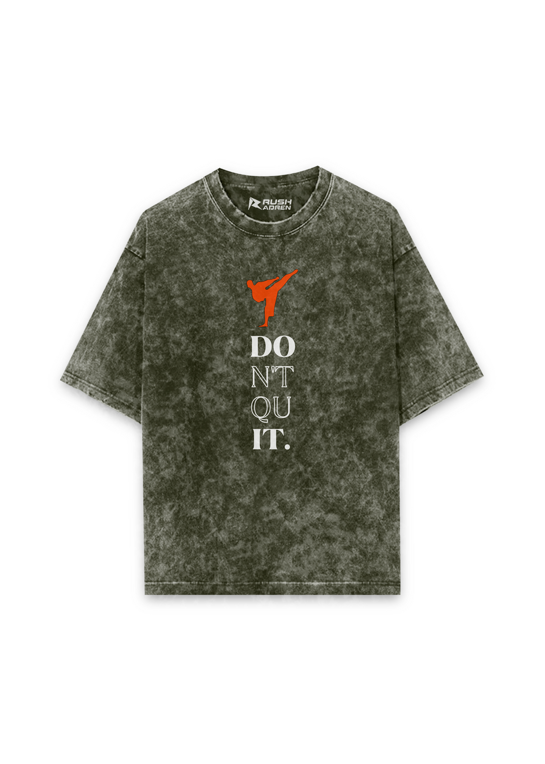 Don’t Quit Karate Acid Wash Oversized T-shirt