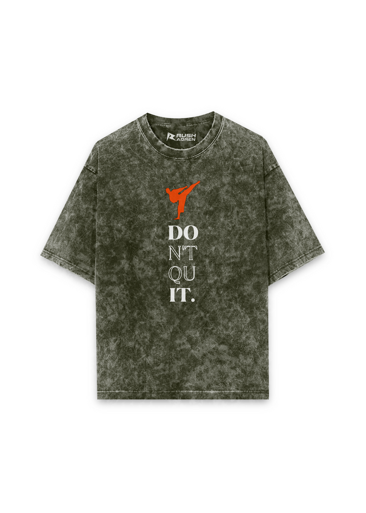 Don’t Quit Karate Acid Wash Oversized T-shirt