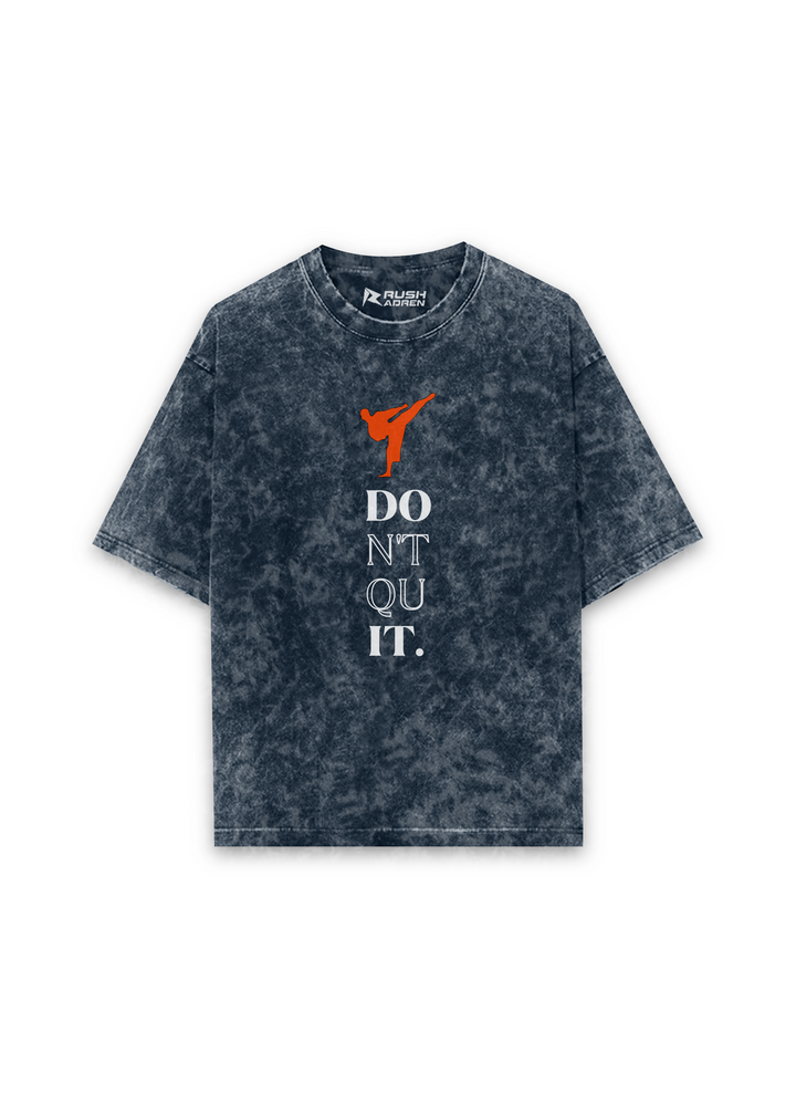 Don’t Quit Karate Acid Wash Oversized T-shirt