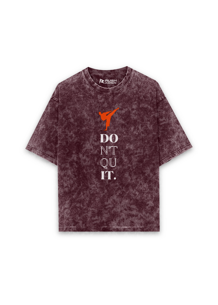 Don’t Quit Karate Acid Wash Oversized T-shirt