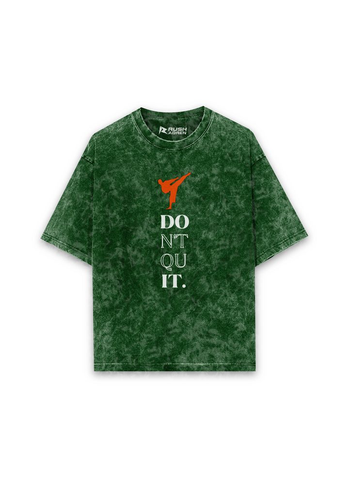Don’t Quit Karate Acid Wash Oversized T-shirt