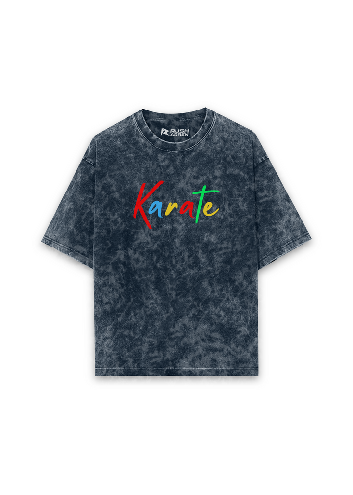 Karate Spirit Acid Wash Oversized T-shirt
