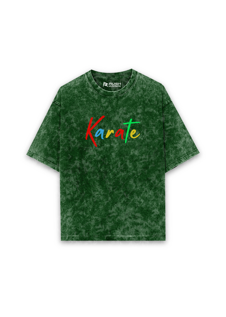 Karate Spirit Acid Wash Oversized T-shirt