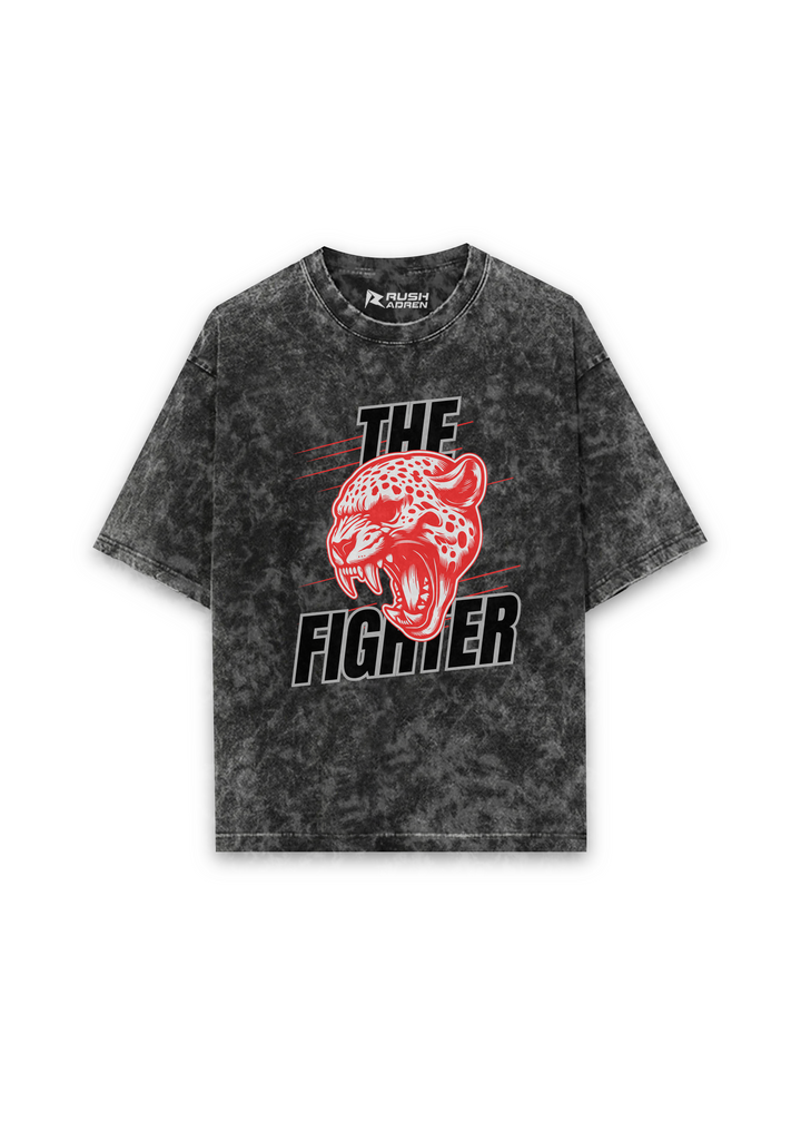 The Fierce Fighter Acid Wash Oversized T-Shirt