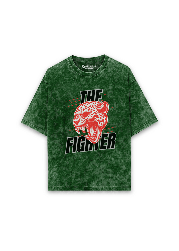 The Fierce Fighter Acid Wash Oversized T-Shirt