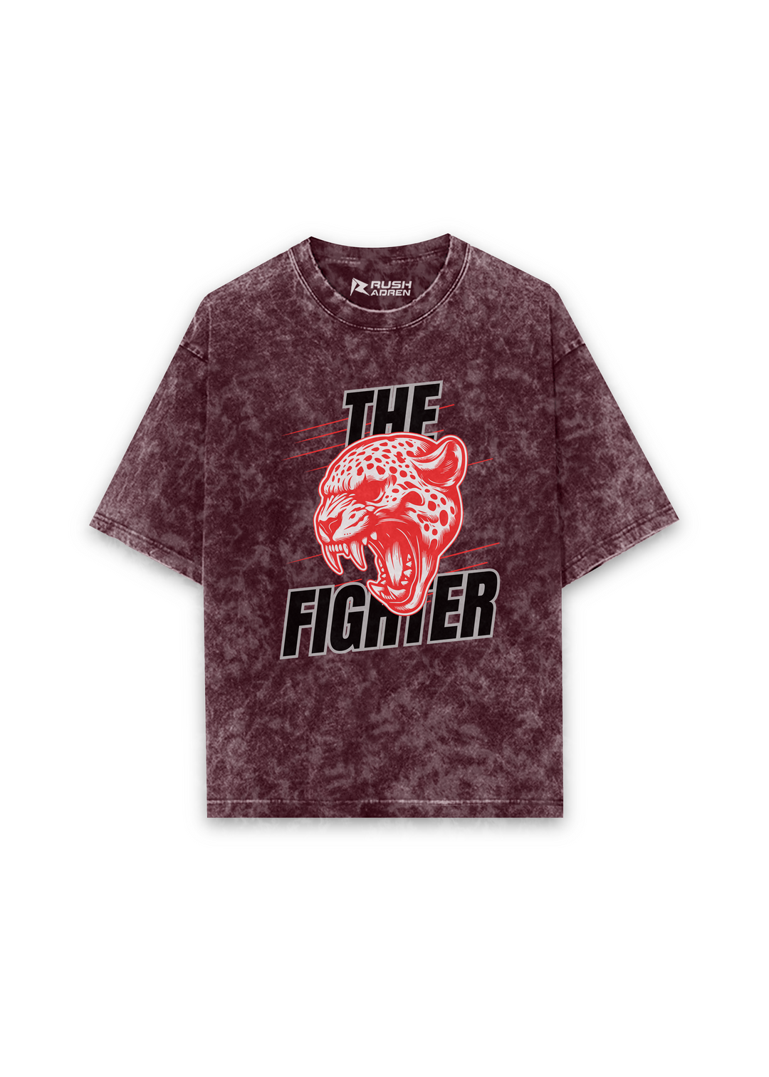 The Fierce Fighter Acid Wash Oversized T-Shirt