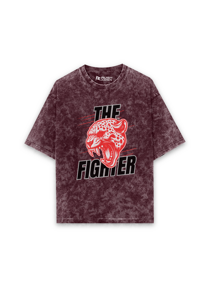 The Fierce Fighter Acid Wash Oversized T-Shirt