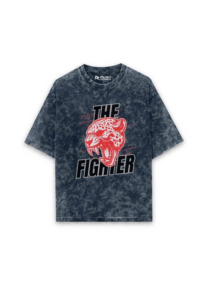 The Fierce Fighter Acid Wash Oversized T-Shirt