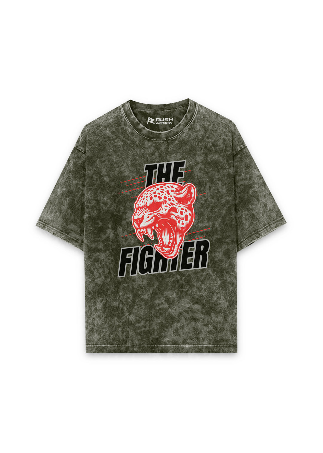 The Fierce Fighter Acid Wash Oversized T-Shirt