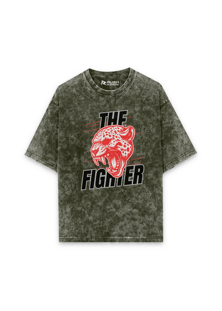 The Fierce Fighter Acid Wash Oversized T-Shirt