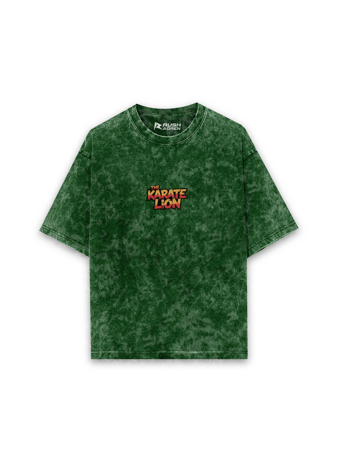 Karate Lion Acid Wash Oversized T-shirt