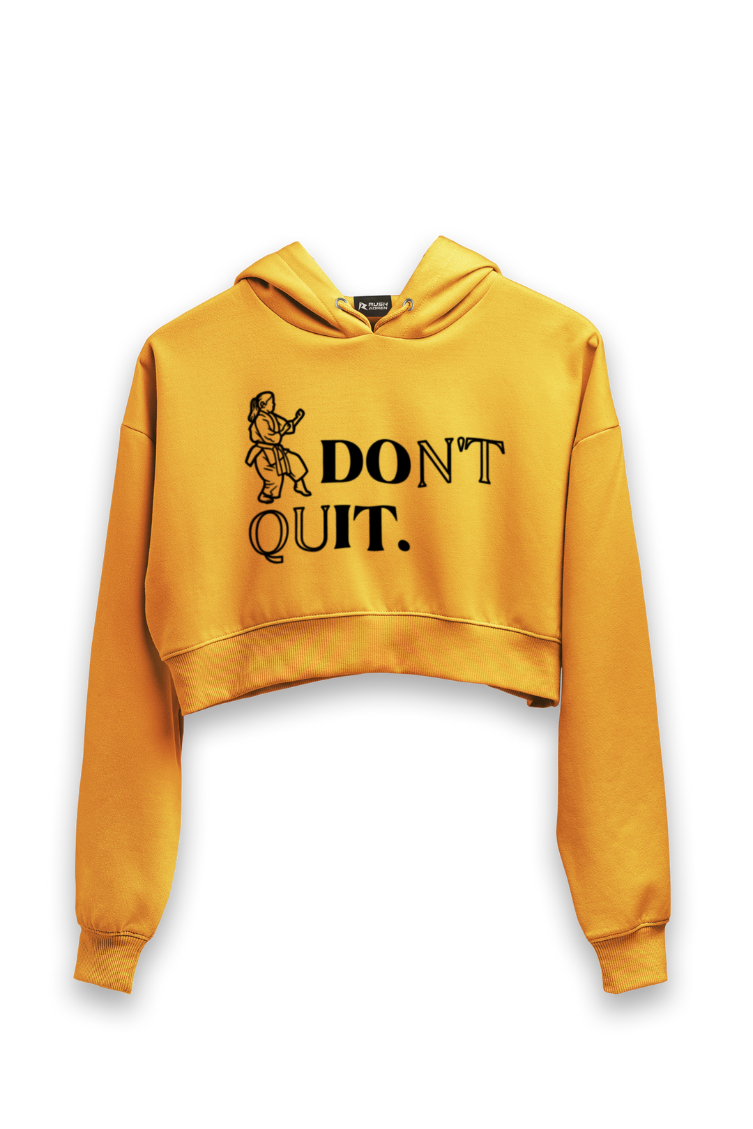 Don't Quit Karate Crop Hoodie