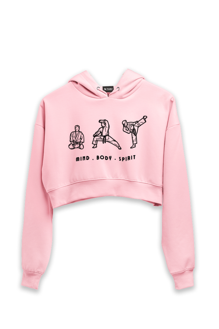 Mind Body Spirit Crop Hoodie