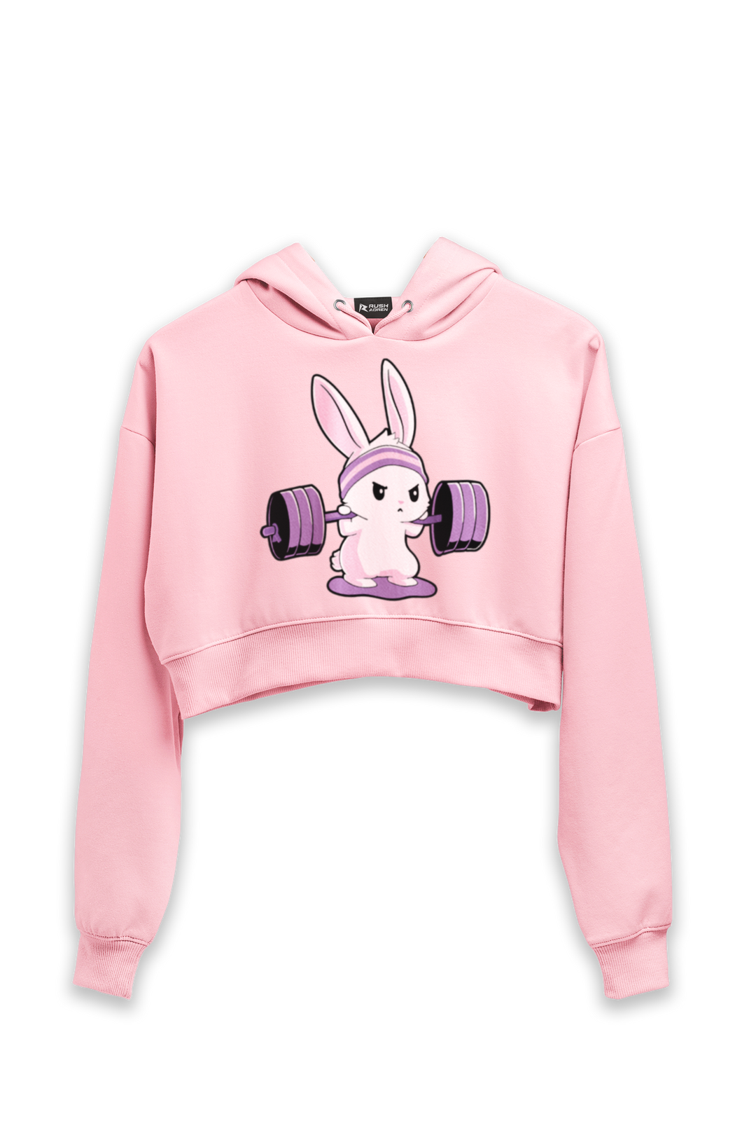 Gym Bunny - Female Cropped Hoodie