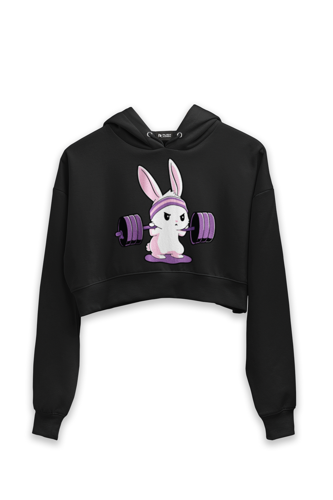 Gym Bunny - Female Cropped Hoodie