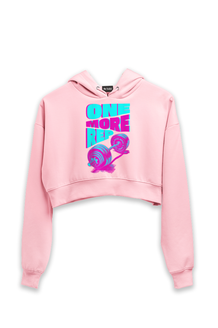 One More Rep  - Female Cropped Hoodie