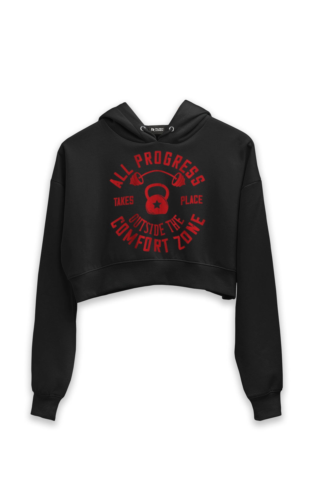All Progress - Female Cropped Hoodie