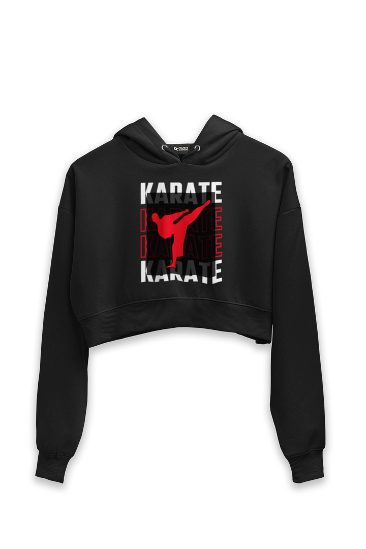 Karate Kick Crop Hoodie