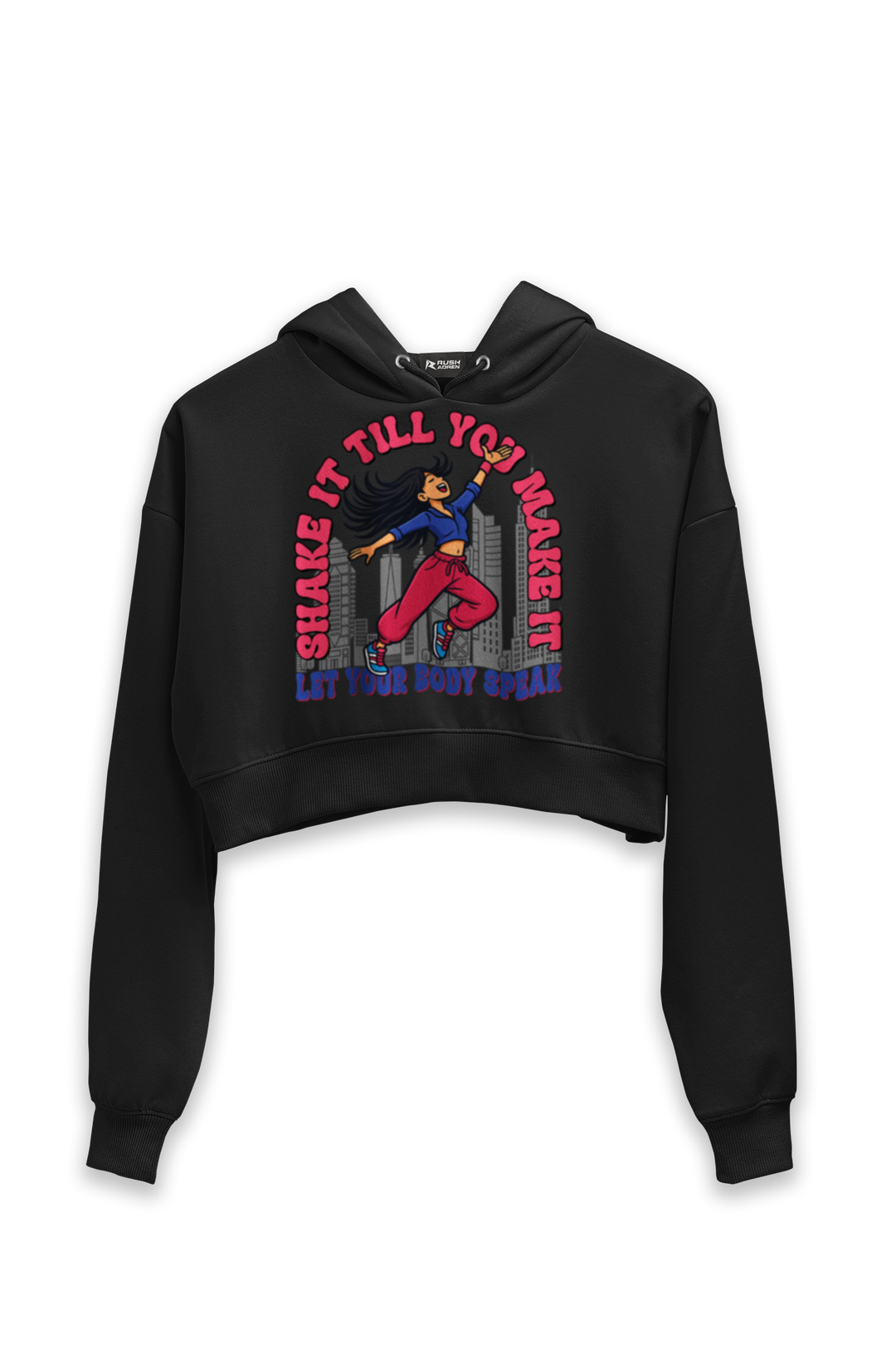 Let Your Body Speak - Female Cropped Hoodie