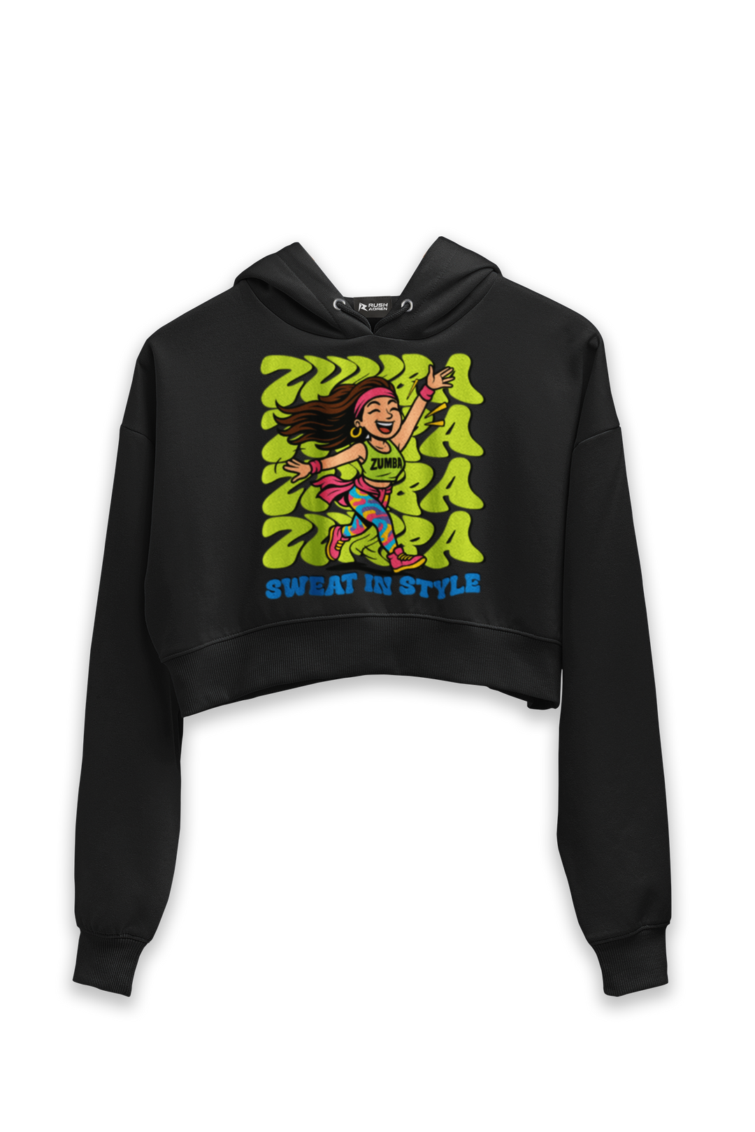 Zumba Sweat in Style - Female Cropped Hoodie