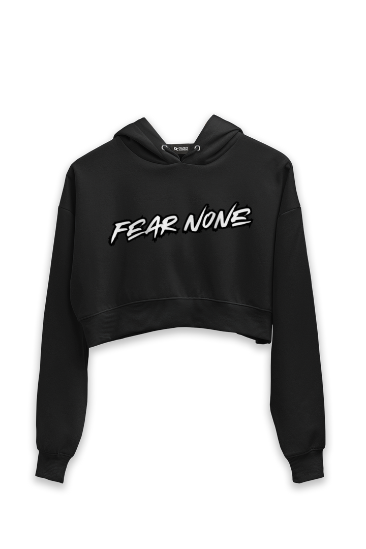 Fear None Women Crop Hoodies