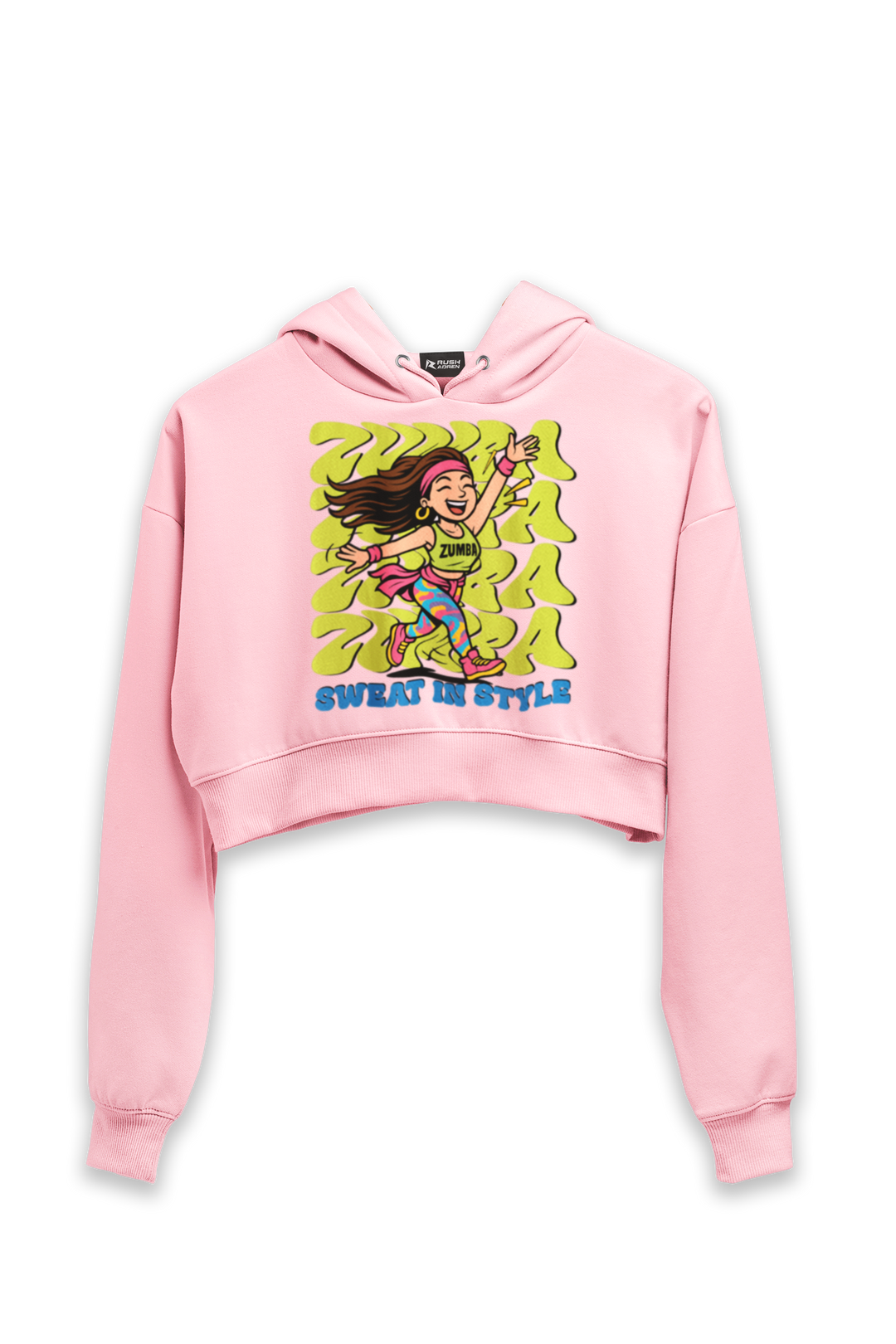 Zumba Sweat in Style - Female Cropped Hoodie