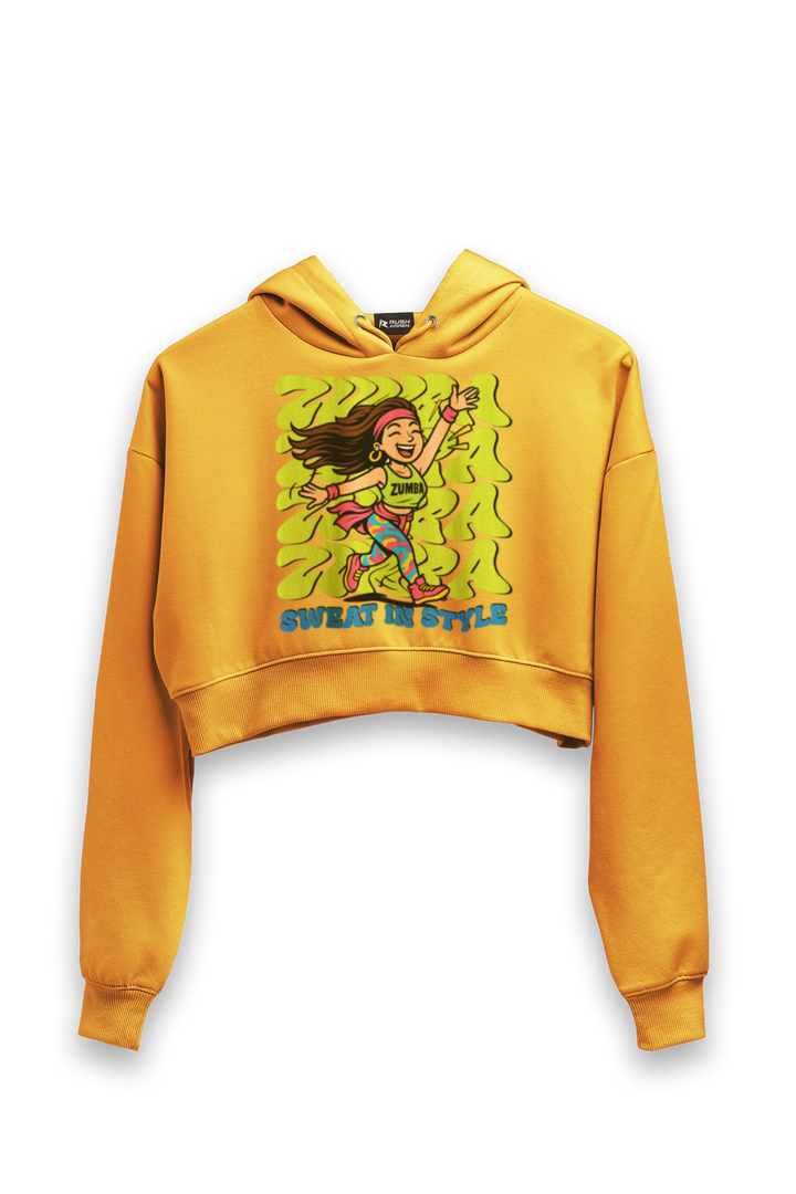 Zumba Sweat in Style - Female Cropped Hoodie