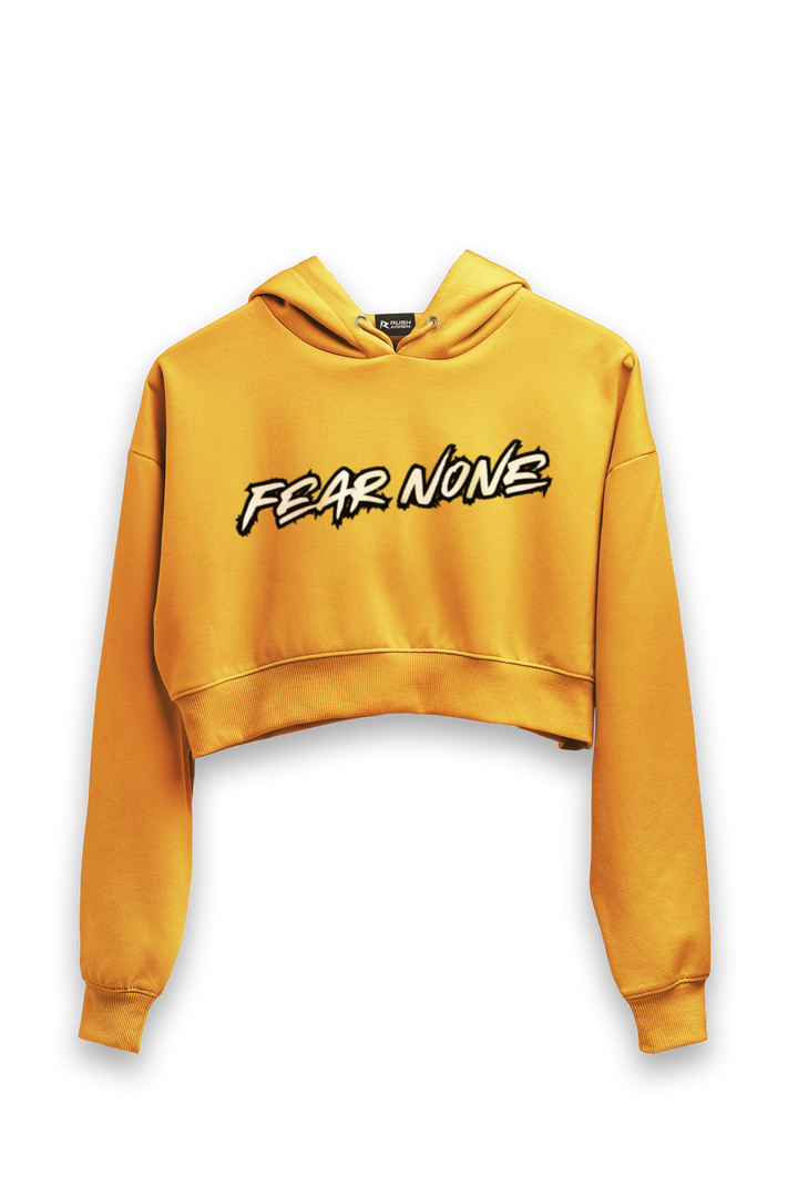 Fear None Women Crop Hoodies