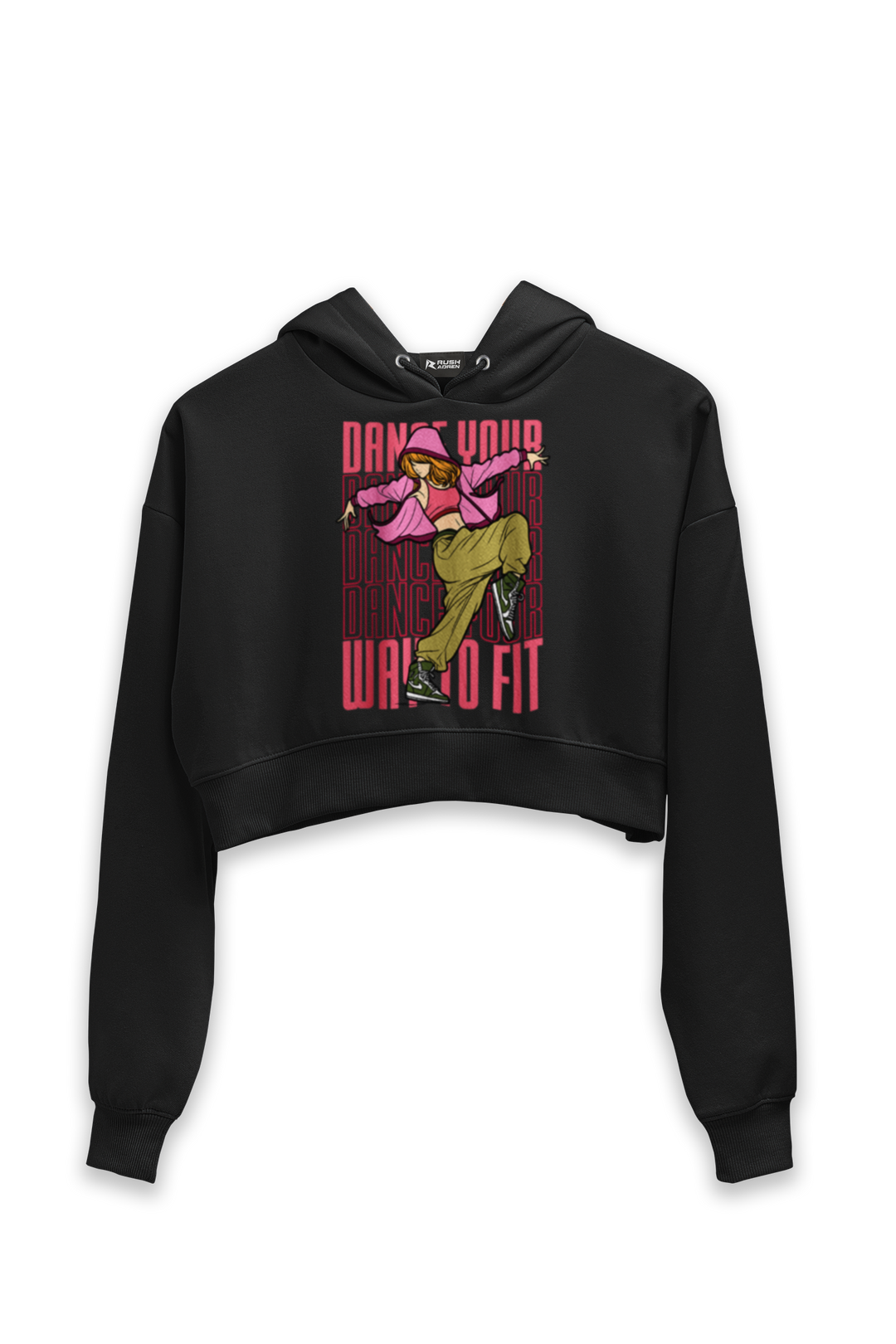 Dance Your Way of Fit - Female Cropped Hoodie