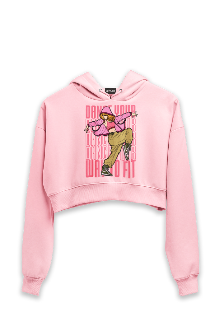 Dance Your Way of Fit - Female Cropped Hoodie