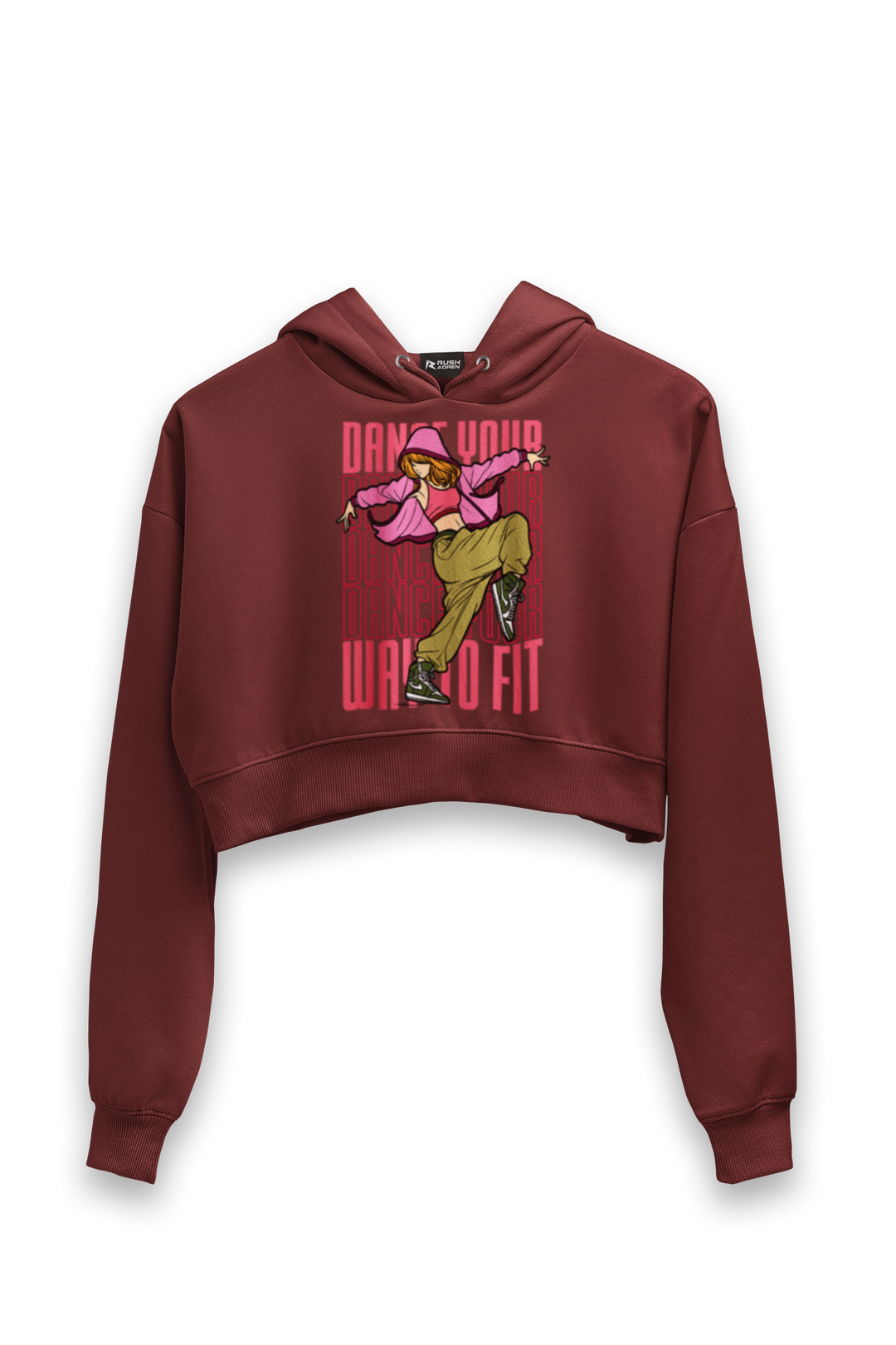 Dance Your Way of Fit - Female Cropped Hoodie