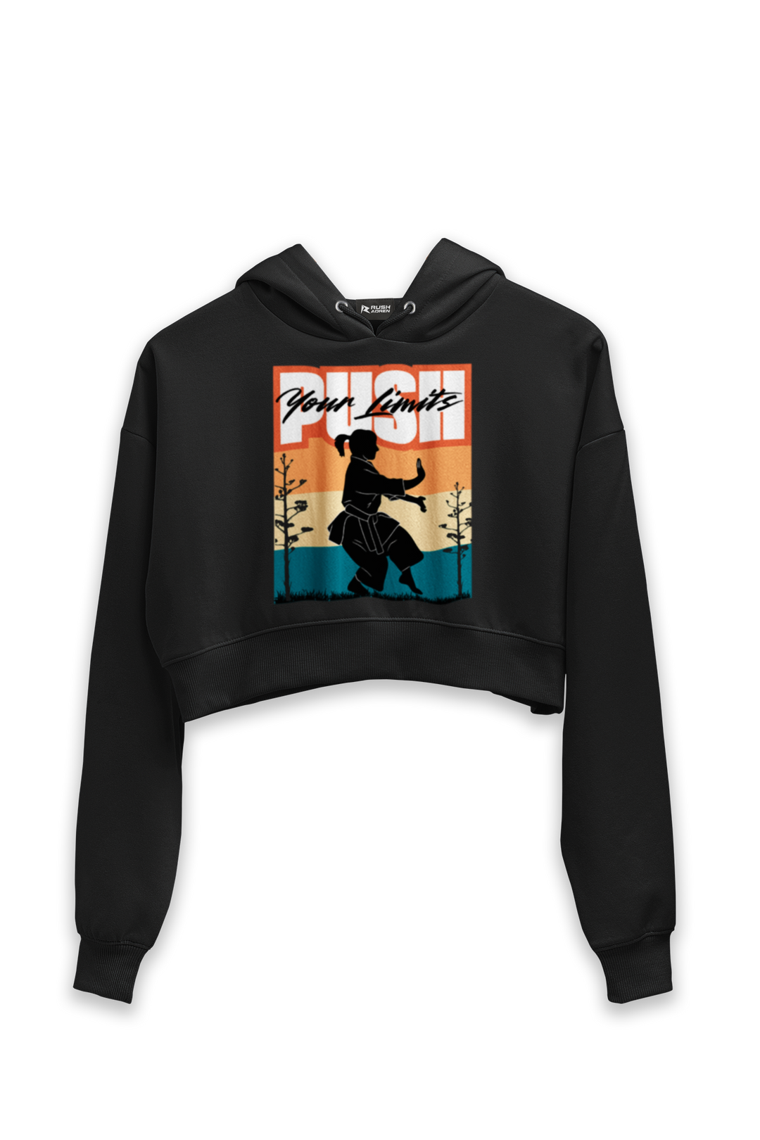 Push Your Limits Crop Hoodie