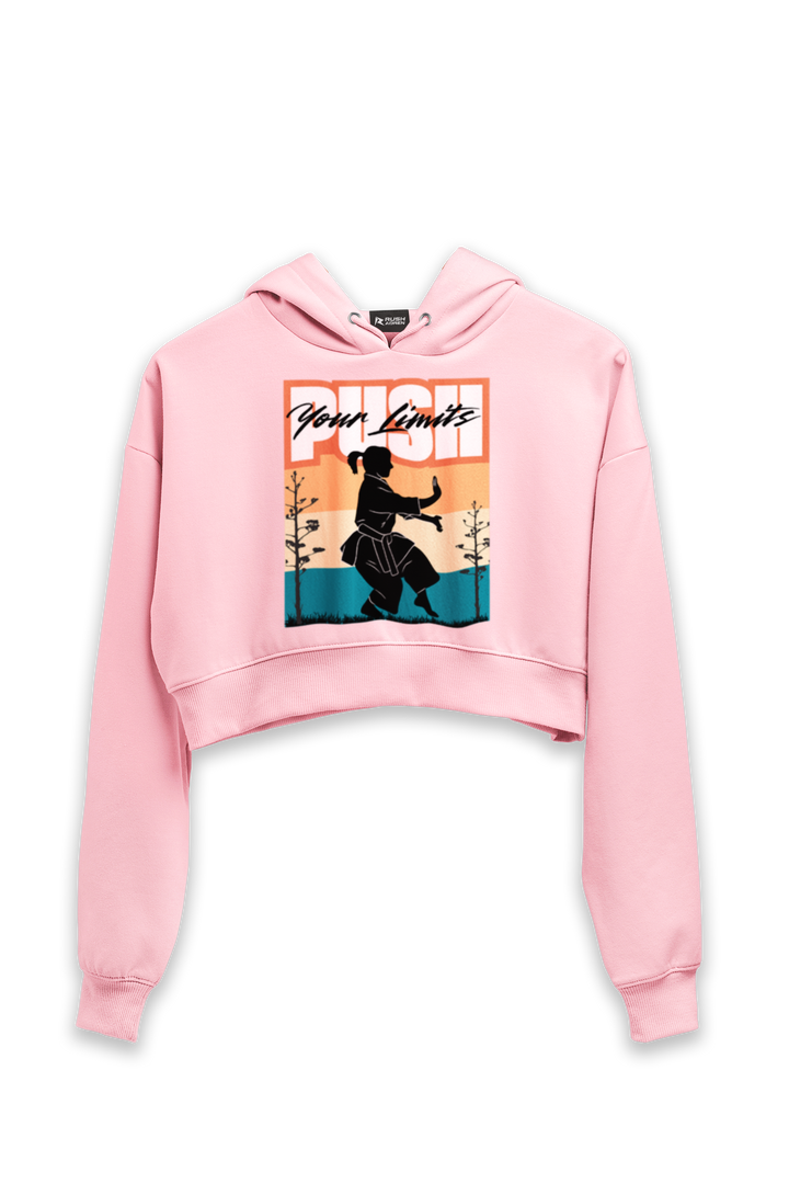 Push Your Limits Crop Hoodie