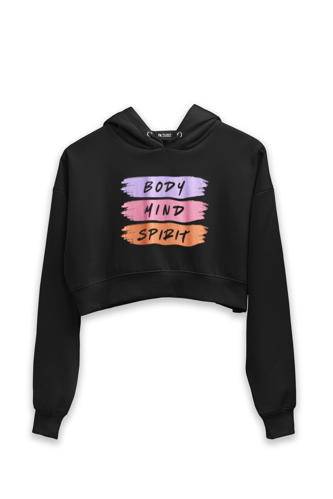 Body Mind Spirit Women Crop Hoodie