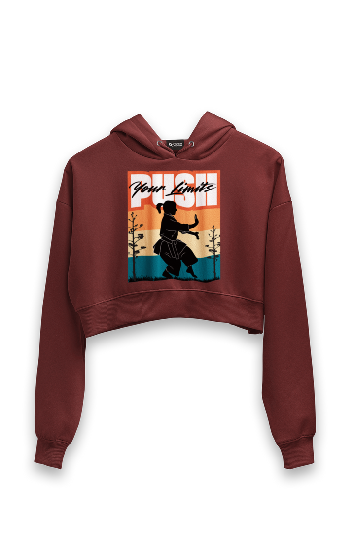 Push Your Limits Crop Hoodie