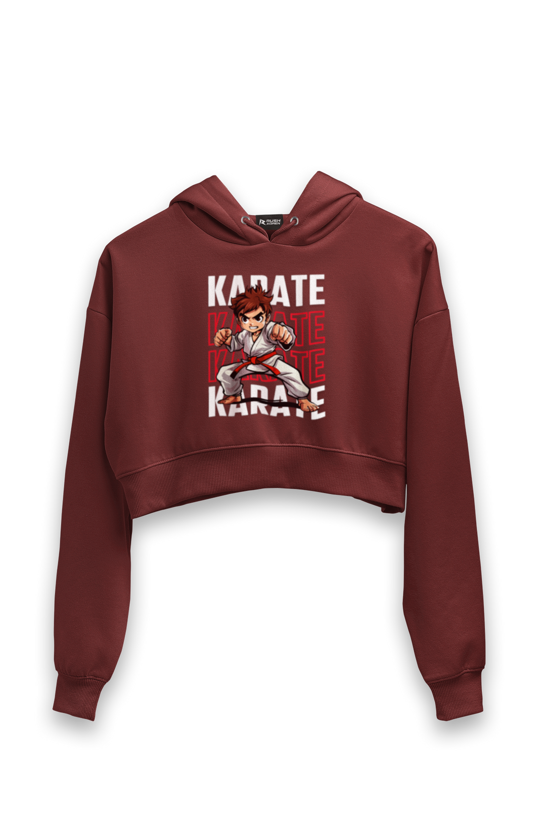 Karate Champ Crop Hoodie