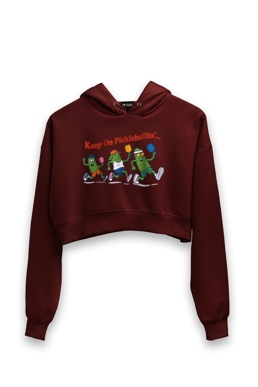 Keep On Pickleballin - Female Cropped Hoodie