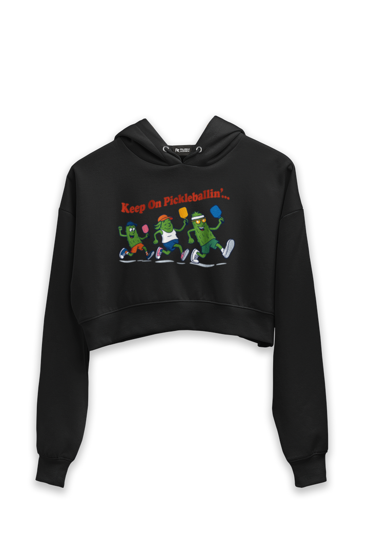 Keep On Pickleballin - Female Cropped Hoodie