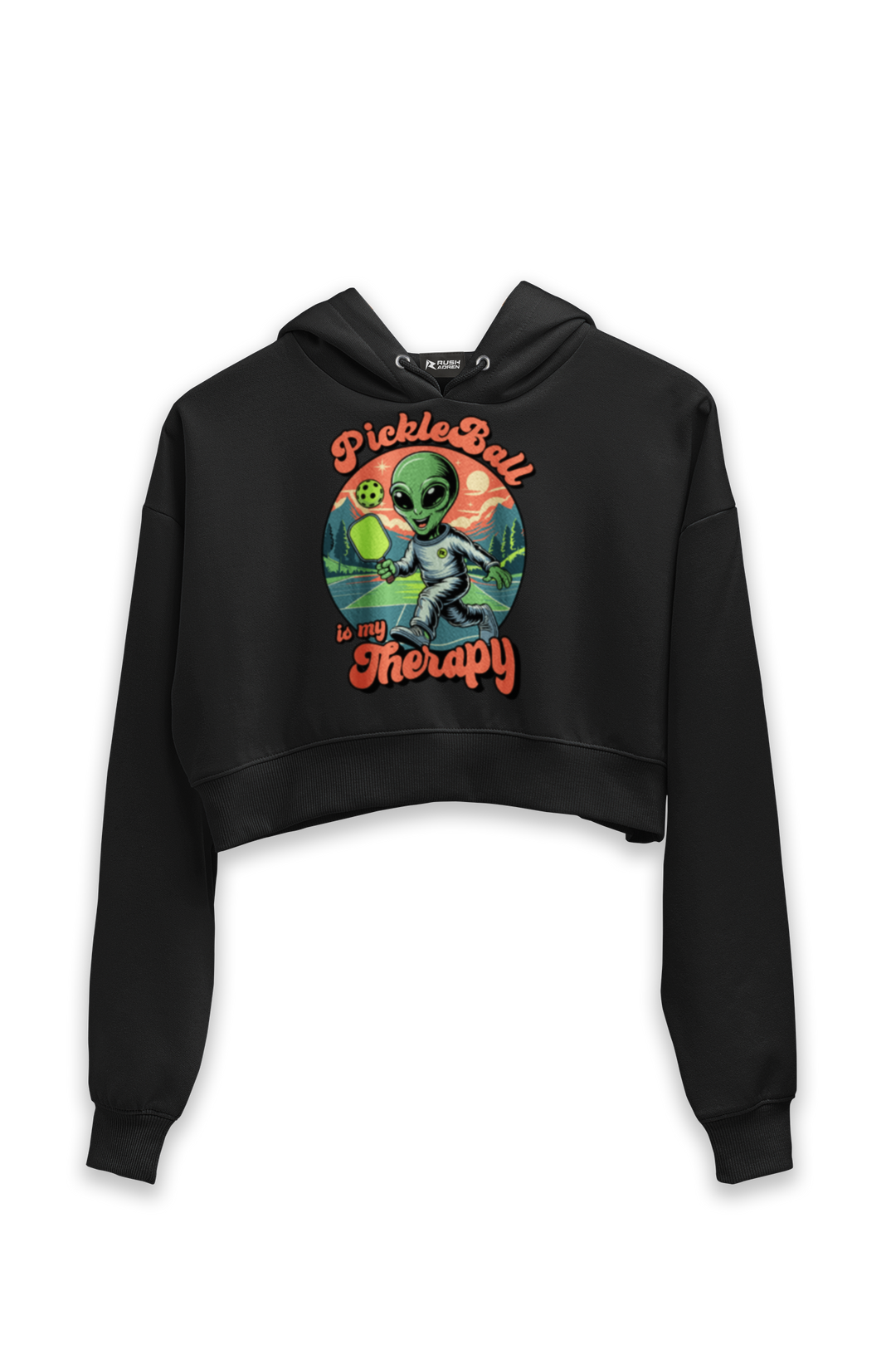 Pickleball is My Therapy - Female Cropped Hoodie