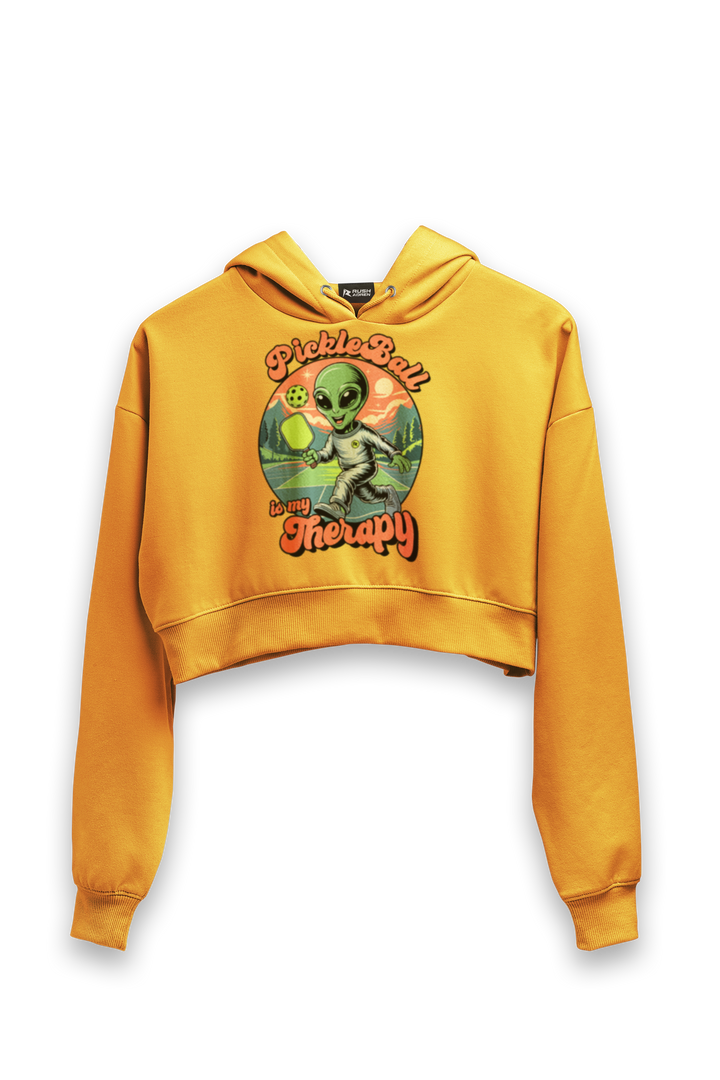Pickleball is My Therapy - Female Cropped Hoodie