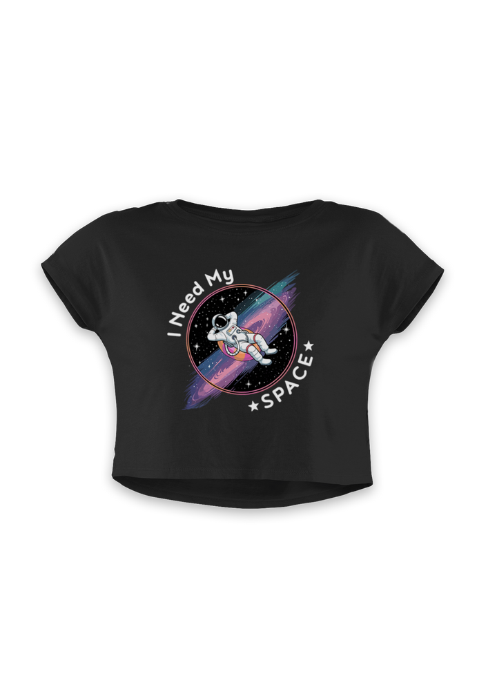 I Need My Space Astronaut Crop Top