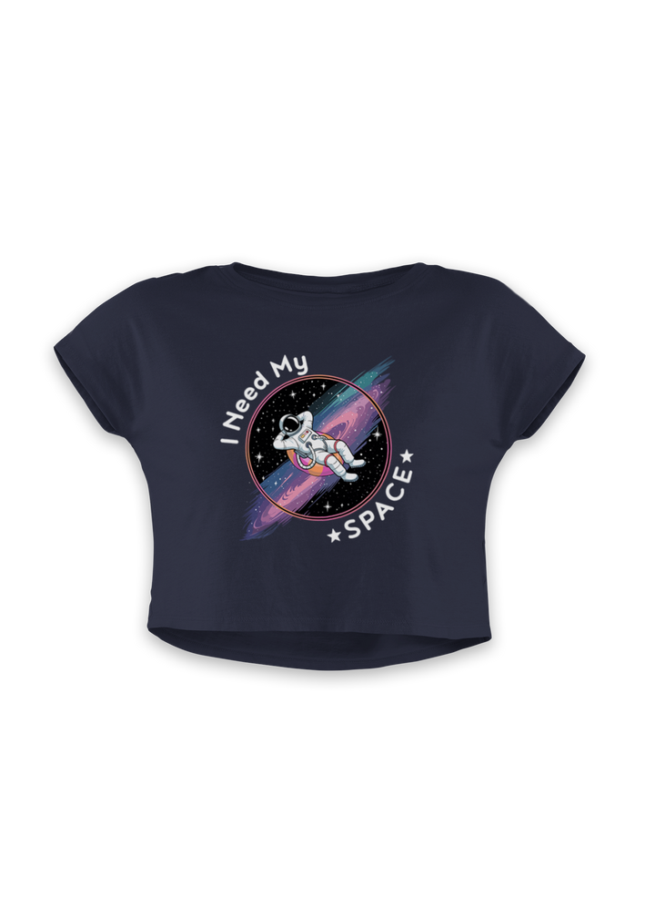 I Need My Space Astronaut Crop Top