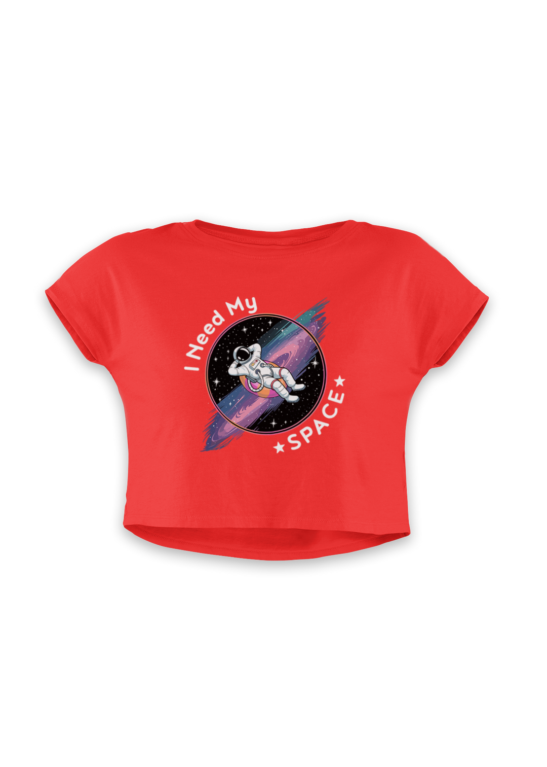 I Need My Space Astronaut Crop Top