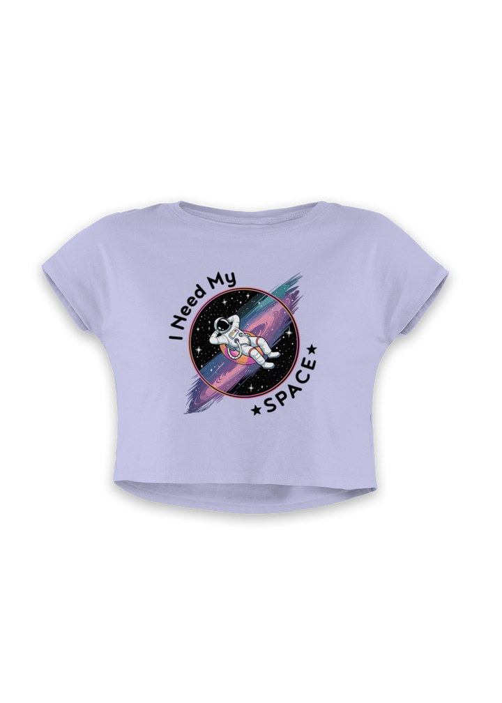 I Need My Space Astronaut Crop Top