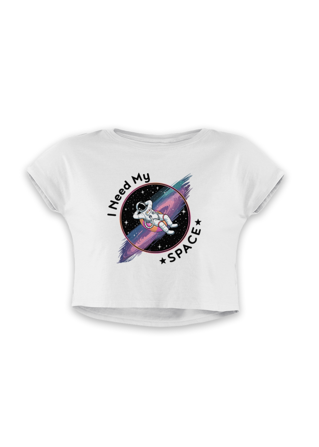 I Need My Space Astronaut Crop Top