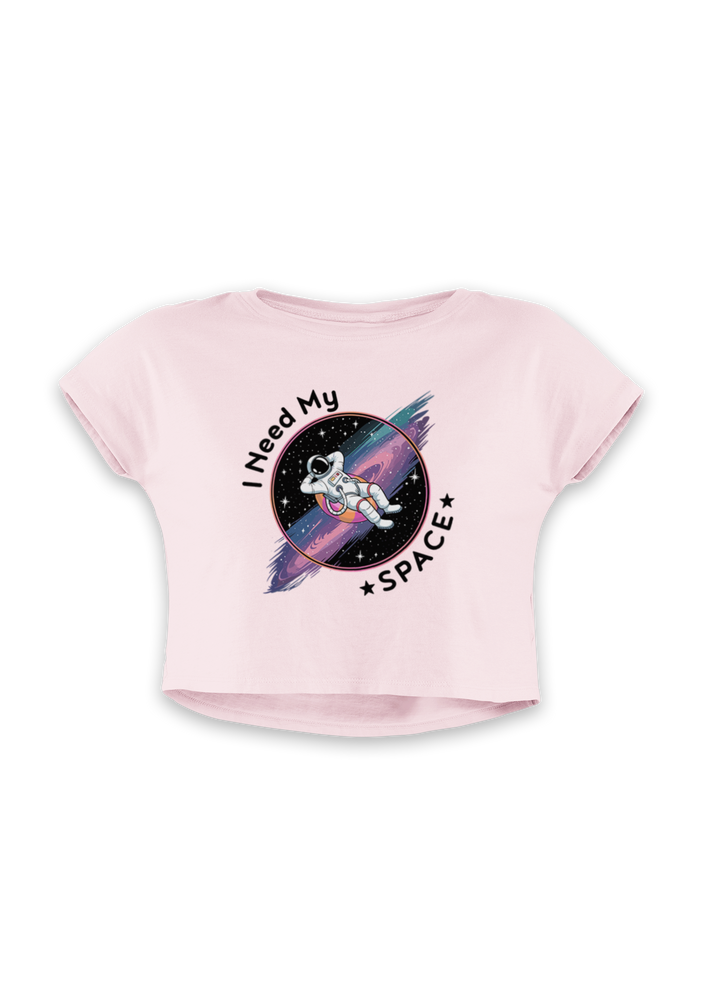 I Need My Space Astronaut Crop Top
