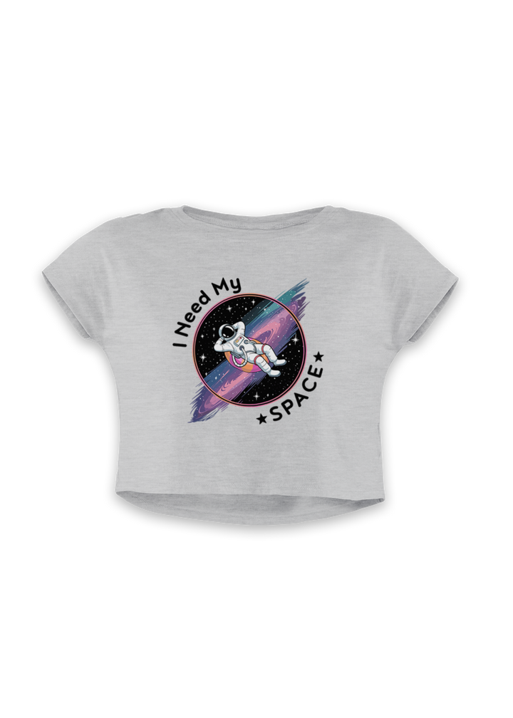 I Need My Space Astronaut Crop Top